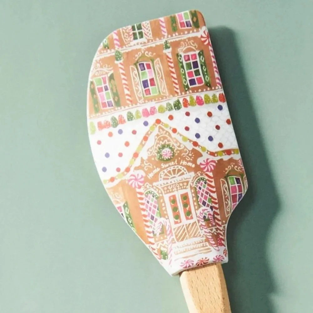 Anthropologie Gingerbread Lane Silicone Christmas Spatula